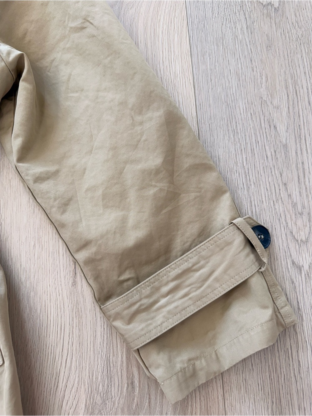 Bailey 44 Tan Double-Breasted Trench Coat with Waist Tie - Picture 3 of 6